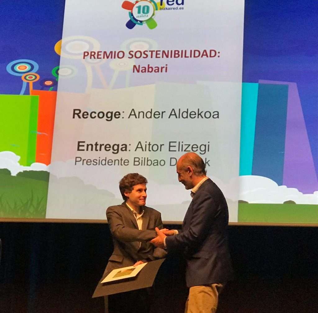 Ander Aldekoa, en premios Bizkaired